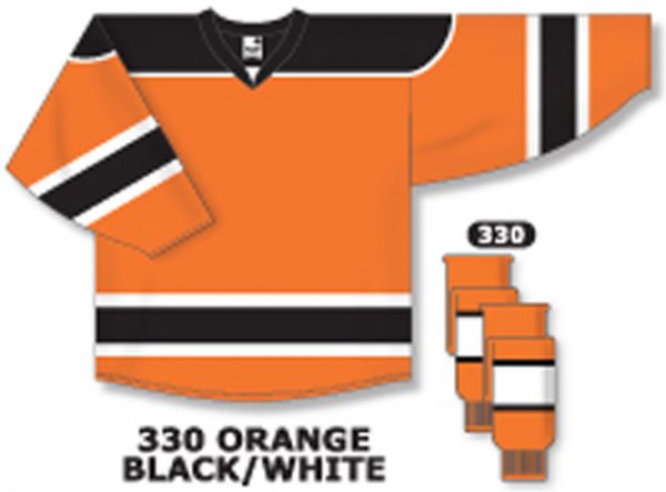 orange hockey jersey