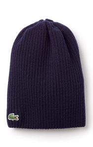 LACOSTE Men's Ribbed Wool Beanie