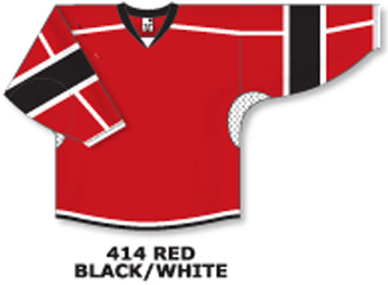 black red and white hockey jerseys