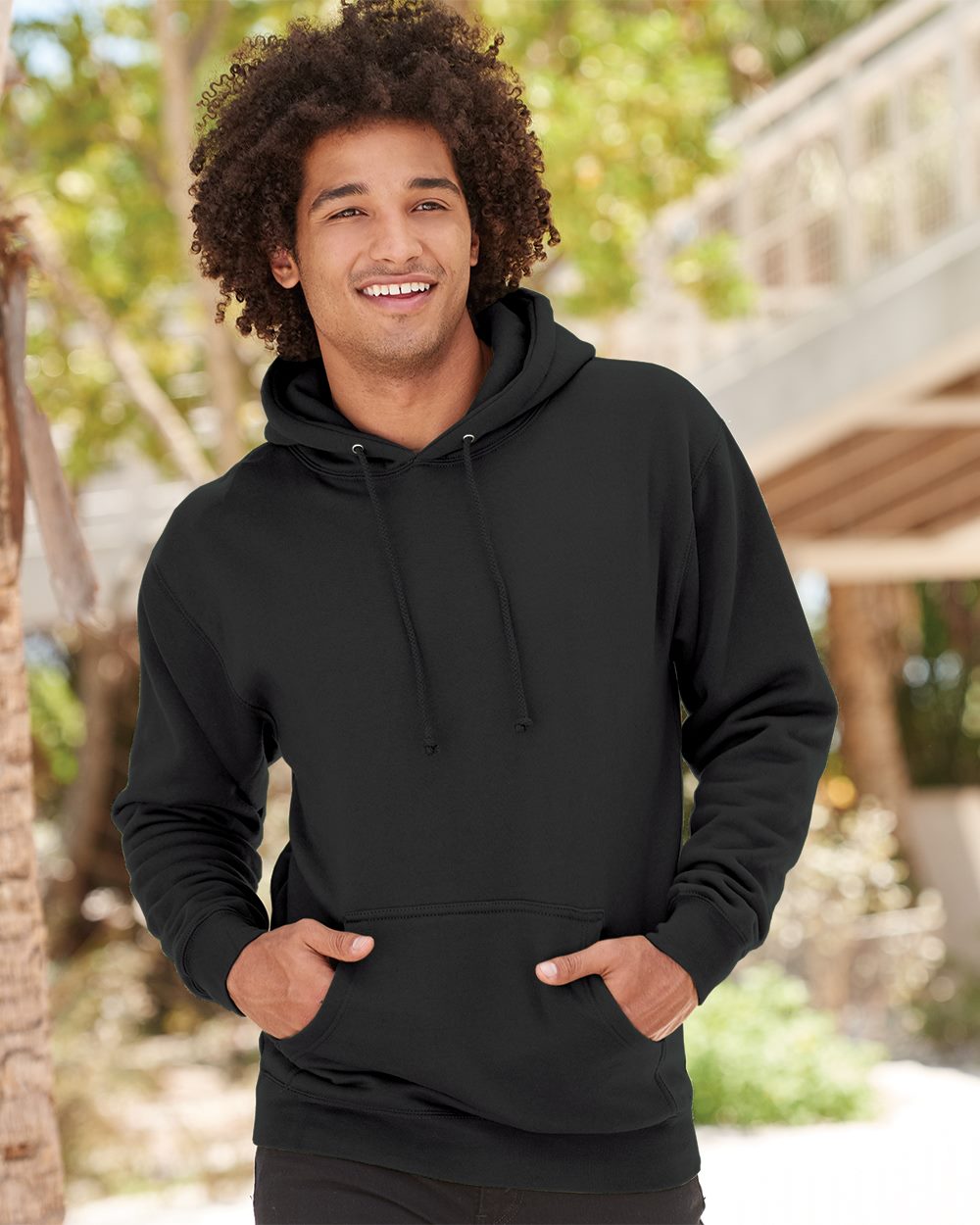 Independent Trading Co. IND4000 Hooded Sweatshirt - Black - XS