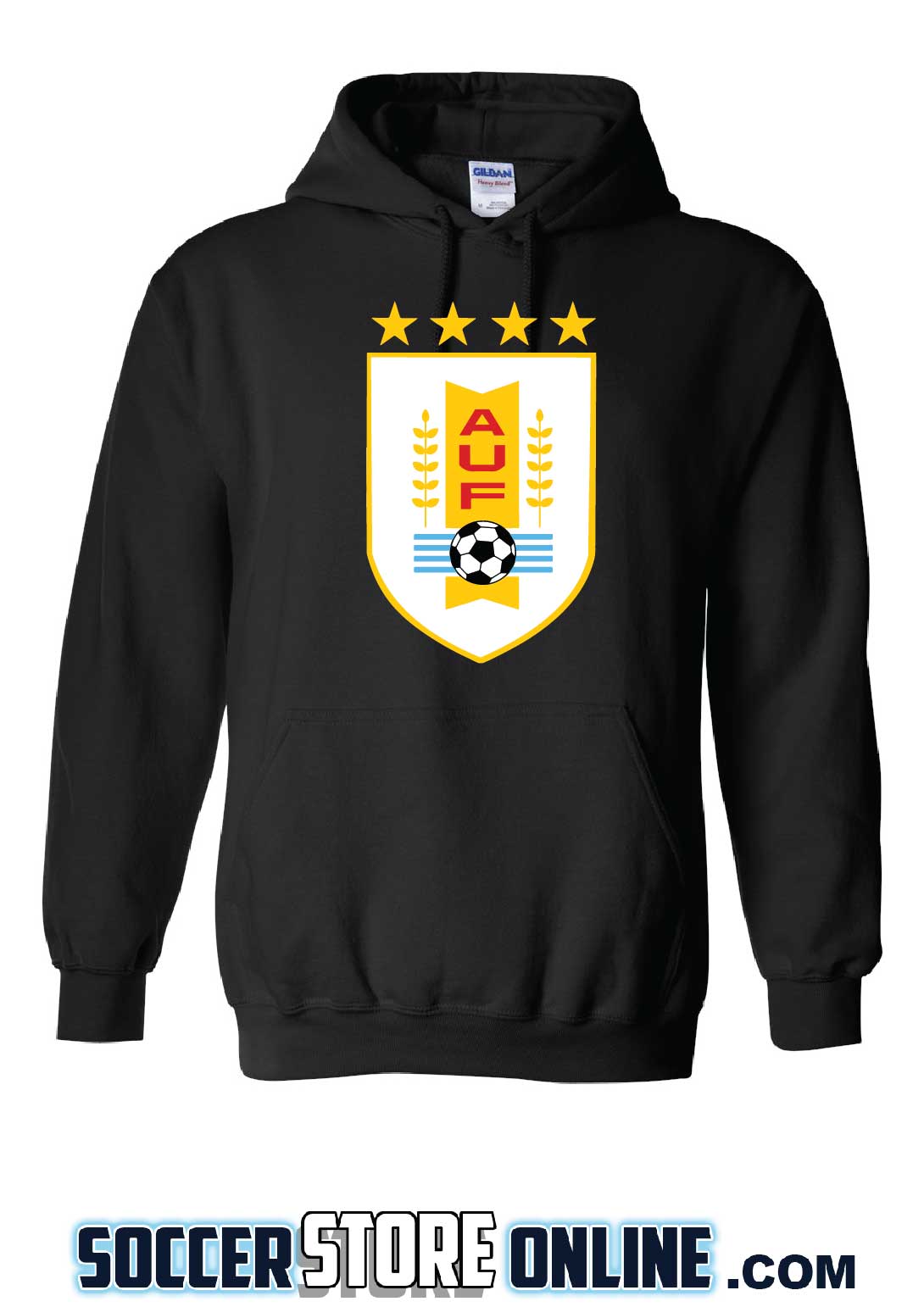 2022 World Cup Futbol Nation Hoodie Uruguay - Black - Official