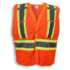 Big K SOLID TEAR AWAY VEST C/W SNAP FRONT
